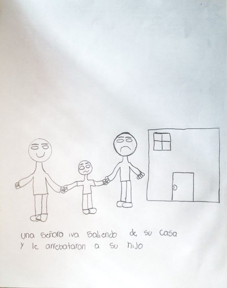 Niño arrebatado de su mamá